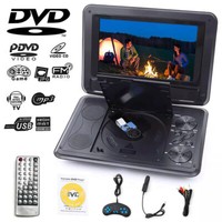 Portable DVD Player Rechargeable HD 16:9 LCD Swivel Screen AV 3D Game Function