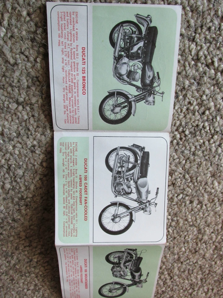 FOLLETO DUCATI 125 100 350 250 160 SEBRING MONZA MARK 3 SCRAMBLER BRONCO 4x4 Foto 3 de 4