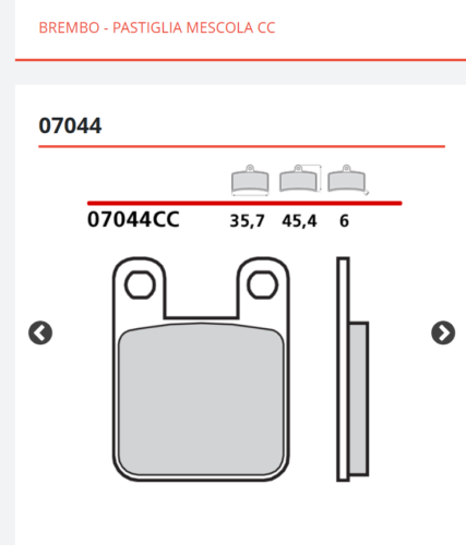PASTIGLIE FRENO BREMBO POSTERIORI DERBI SENDA R 4T 125 DAL 2004 - Foto 22 di 23