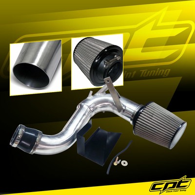For 11-14 Optima Turbo 2.0L Polish Cold Air Intake + Red Filter Cover