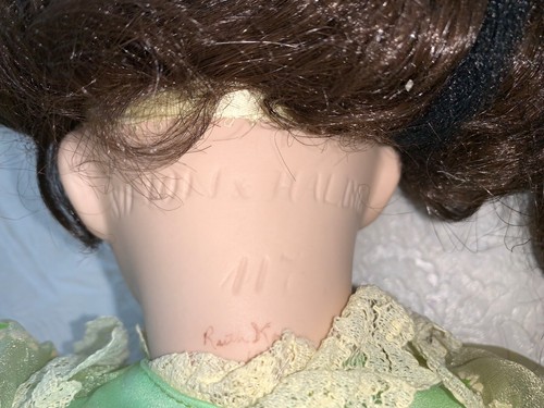 Muñeca grande de porcelana alemana Simon & Halbig 117 58 años 80 y soporte 19 pulgadas - Imagen 8 de 17