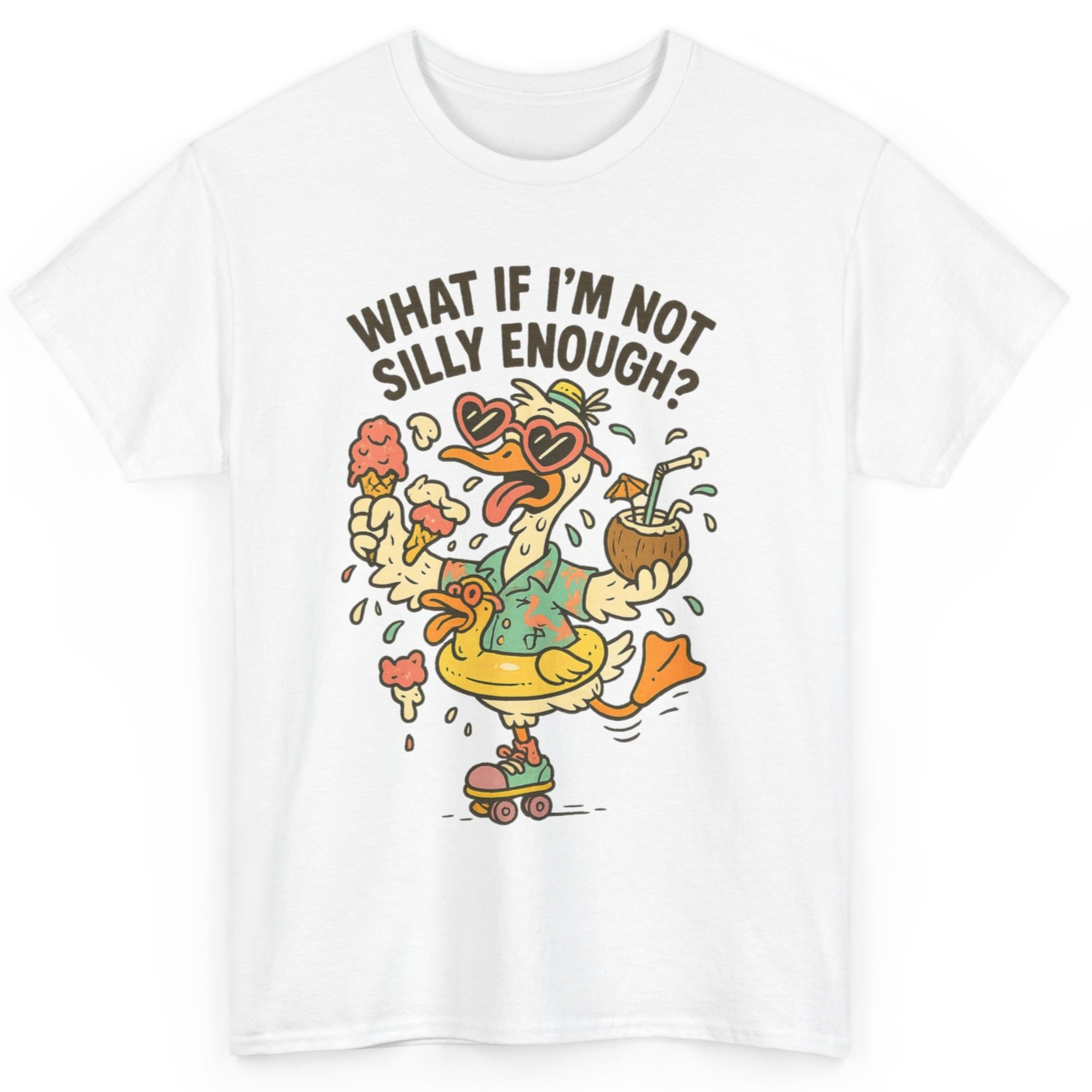 What If I’m Not Silly Enough Summer Silly Goose Shirt – Funny Animal Graphic Tee
