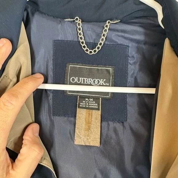 Outbrook Women’s M Medium Navy Jacket Coat Full Zip Hoodie Outdoors Classic - Image 4 of 4