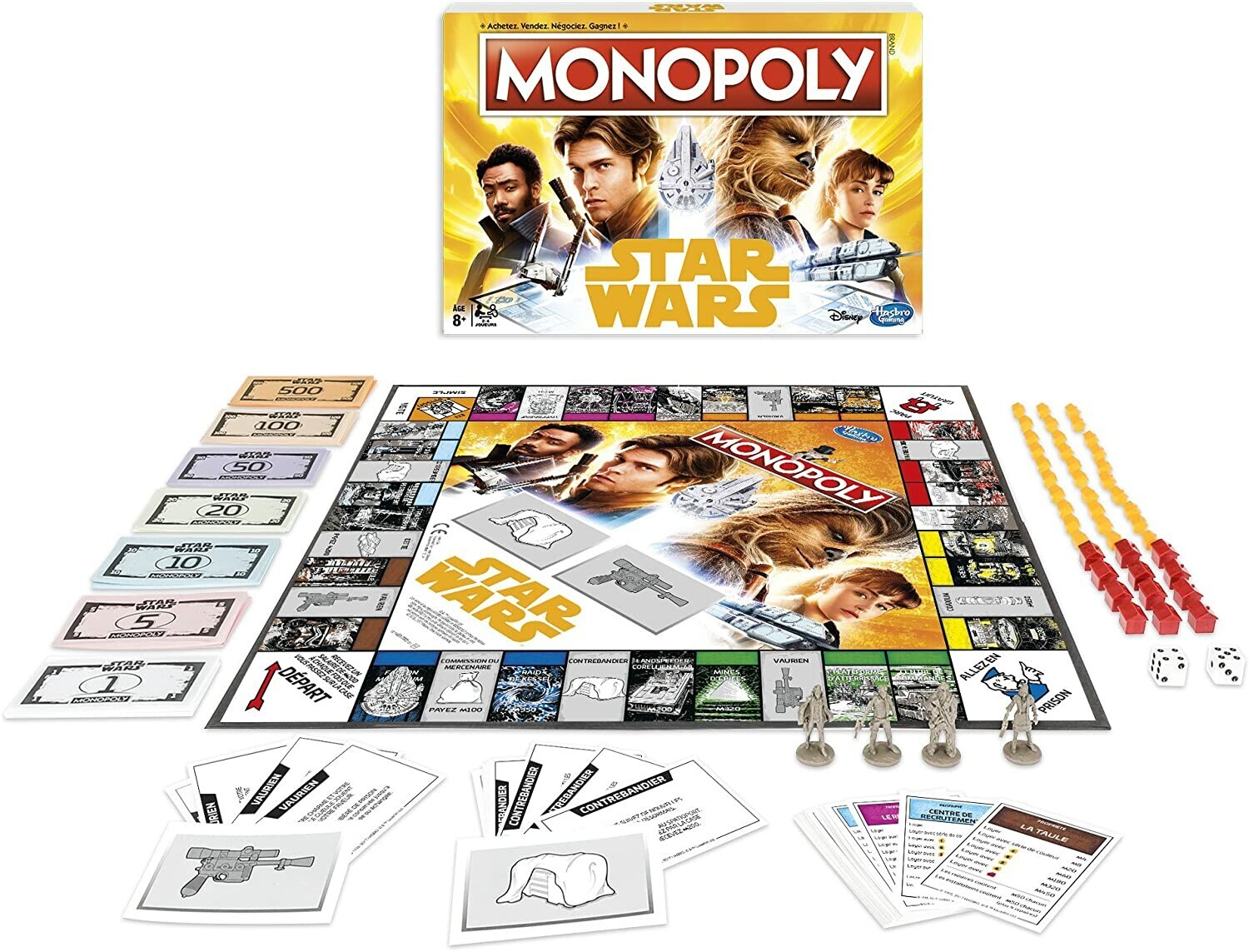 Monopoly Star Wars Han Solo le jeu de plateau idéal pour vos soirées en famille entre amis