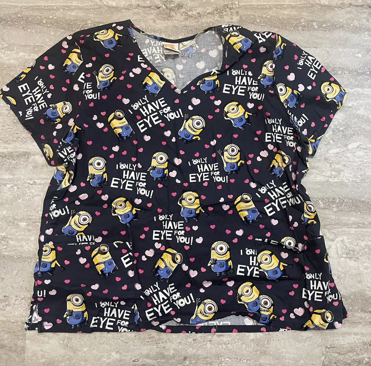 Minions scrub hotsell top