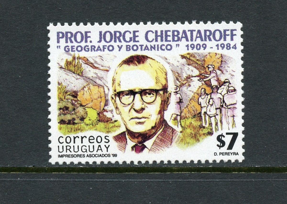 R0832 Uruguay 1999 Jorge Chebataroff, Botanist 1v. MNH | eBay