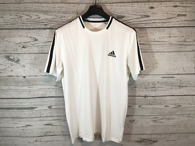Adidas Mens White Black Climalite Advantage Performance Shirt Size Large NWT