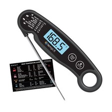 Instant Read Thermometer  Ultra-Fast  Waterproof  Bright Backlight  Food ...