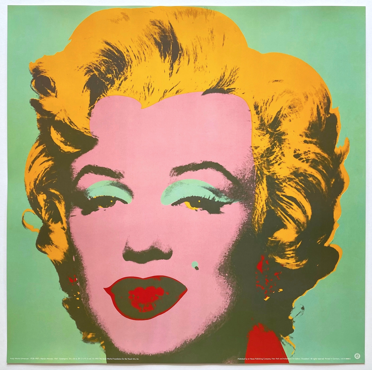 ANDY WARHOL FOUNDATION RARE 1993 LITHO PRINT XLRG POP ART POSTER