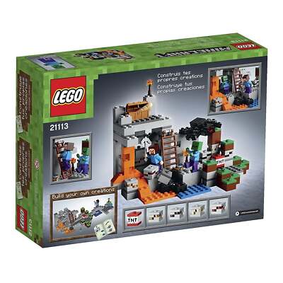 New LEGO Minecraft 21113: The Cave (Ages 8+) 249 Pcs 885886564576