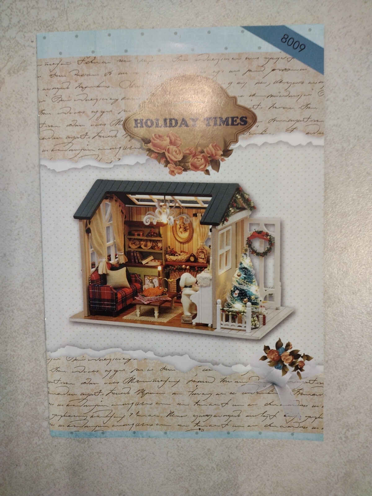 DIY Miniature Doll House Kit Holiday Times New
