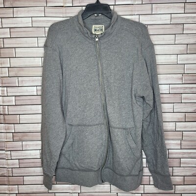 Converse One Star Jacket Men's Extra Large XL Grey Full Zipper 2 Pockets Vintage