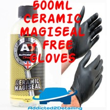 AUTOBRITE DIRECT 500ML MAGISEAL CERAMIC SHIELD FOAM LANCE COATING SEALANT + GLOV