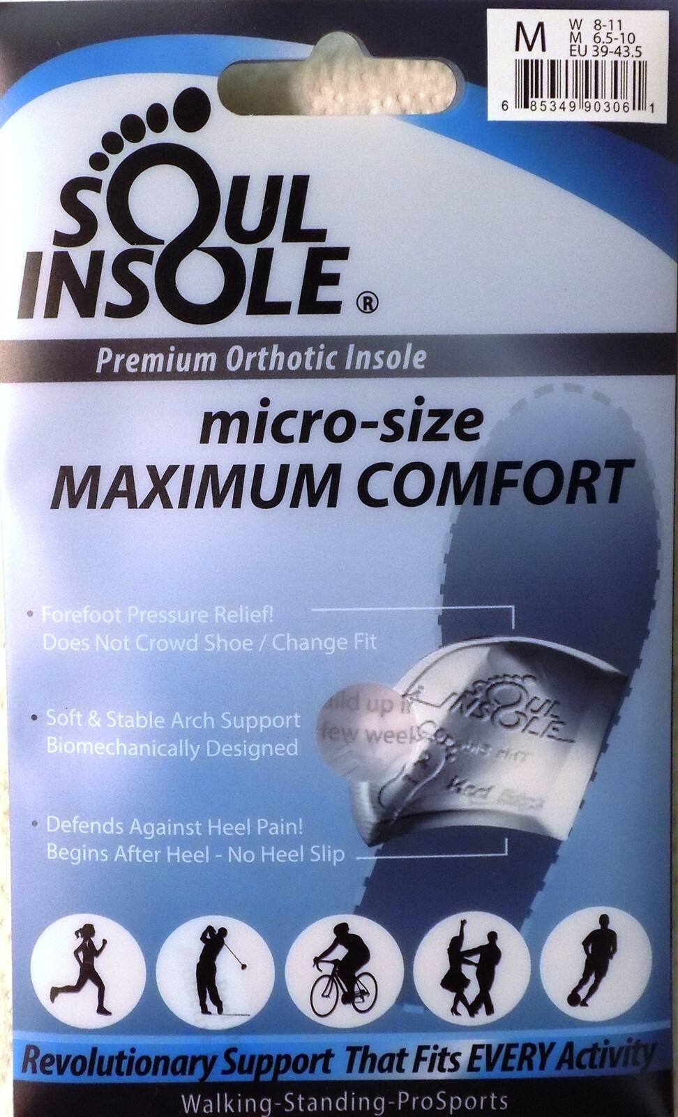Soul Insole Shoe Bubble Orthotic Insole for Plantar Fasciitis, Pronation, Heel P 685349903061 eBay