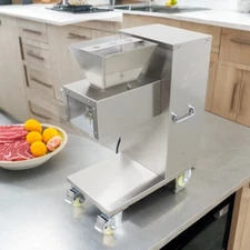 Meat Cutting Machine 3mm Blade Stainless Steel Meat Slicer 880lbs/h 110V 750W