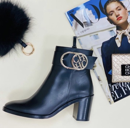 Botines 35 Carolina Herrera Negro Nuevo NWT 100% Talla 35 |