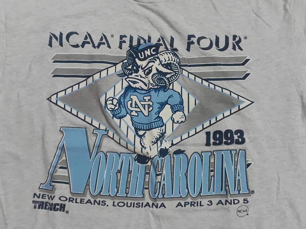 Vintage NCAA Final Four 1993 North Carolina Single Stitch T Vintage NCAA Final Four 1993 North Carolina Single Stitch T
