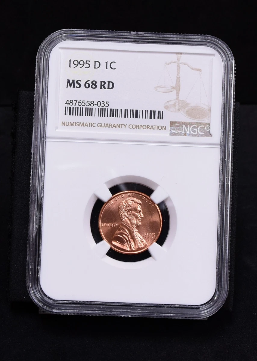 Uncirculated MS 68 Graded 1995 Lincoln Memorial Small Cents (1959