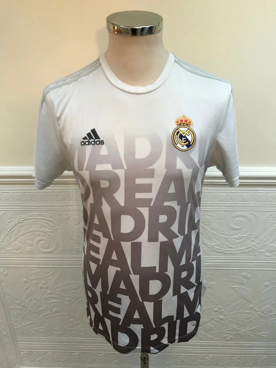 Adidas Real Madrid 2015 2016 Official Pre Match Shirt Jersey