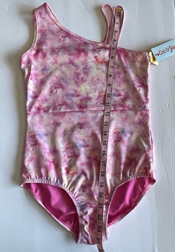 Cat & Jack Girls size XL (14/16) One-Piece Wicking Pink Tie Dye Swimsuit - Picture 12 of 17