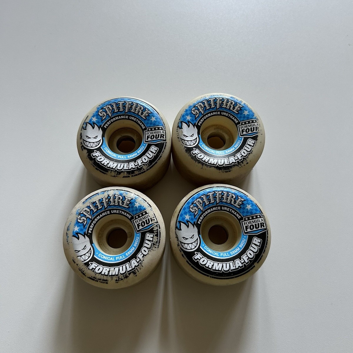Spitfire Formula Four Conical Full 58mm 99DU Set of 4 Pre Spitfire Formula Four Conical Full 58mm 99DU Set of 4 Pre