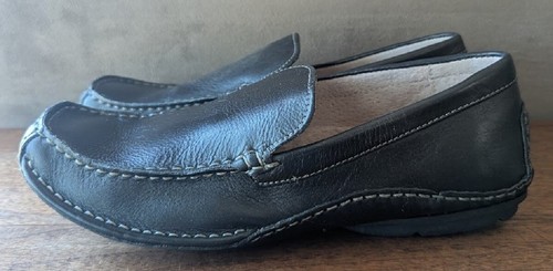 Franco Fortini Slip On Driving Loafers, Max, Black Leather, Moccasin, Size 9.5 - Picture 4 of 10