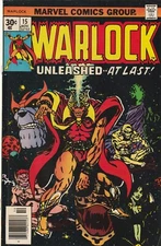 "Warlock Unleashed--At Last!" 15, November 1976; Marvel Comics Group comic book
