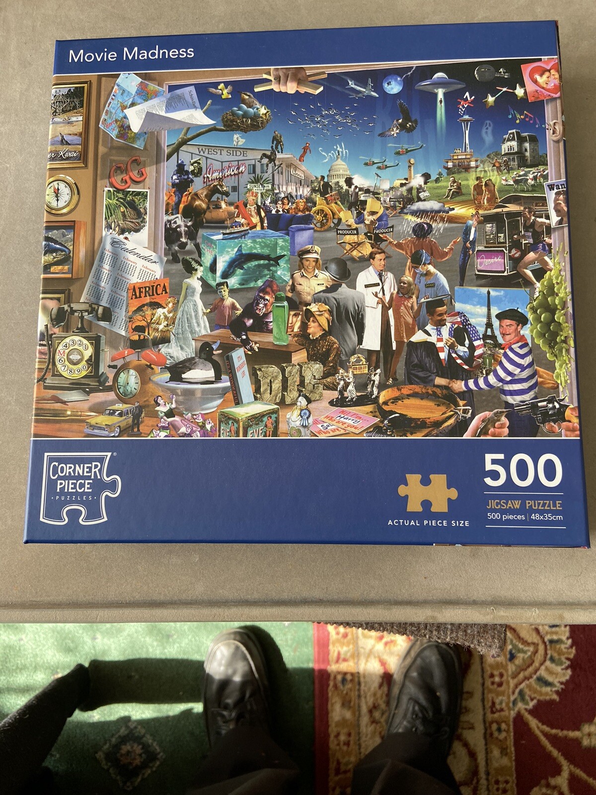 corner piece jigsaw 500 piece new unopened still sealed movie madness
