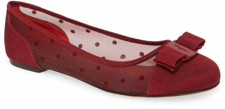 НОВЫЕ женские туфли-лодочки SALVATORE FERRAGAMO Varina в горошек 724119 красного цвета размер 6 D 725 долларов США 76990₽