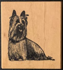 All Creatures Dog Breed Yorkie Rubber Stamp