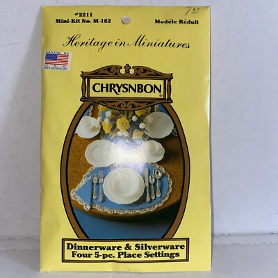 Chrysnbon Heritage in Miniature Place Setting Dinnerware Set