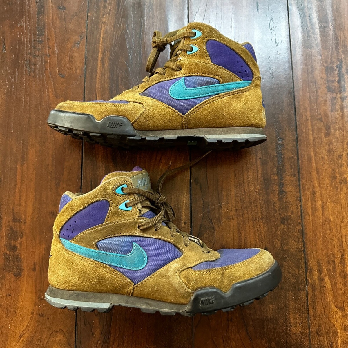 Vtg 90s Nike Caldera Plus Hiking Boots Womens Sz 7.5 Camp Trail