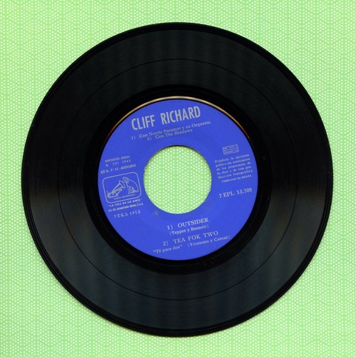 CLIFF RICHARD / Outsider / LA VOZ DE SU AMO 7EPL 13.708 Press Spain 1962 EP VG+ - Foto 4 di 5