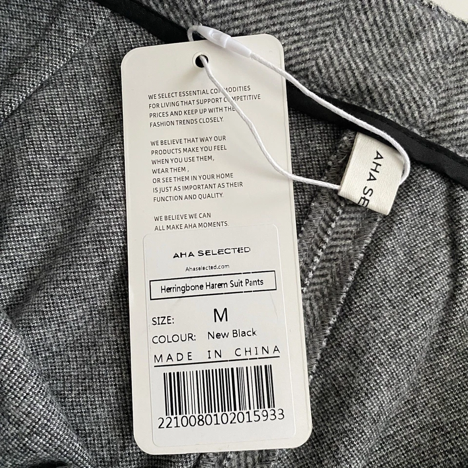 NUEVO CON ETIQUETAS AHA Seleccionado Espiga Harén Traje Pantalones Pantalones Mujer’s Talla Mediana Foto 4 de 4