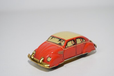 A79 1:43?? 8CM HUKI GERMANY HK 392 BLECH TINPLATE VW VOLKSWAGEN BEETLE KAFER