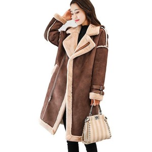 faux lamb wool coat