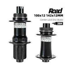 Novatec D981SB/D872SB MTB Road Bike Hubs HG Freehub Center Lock Disc Brake 28H