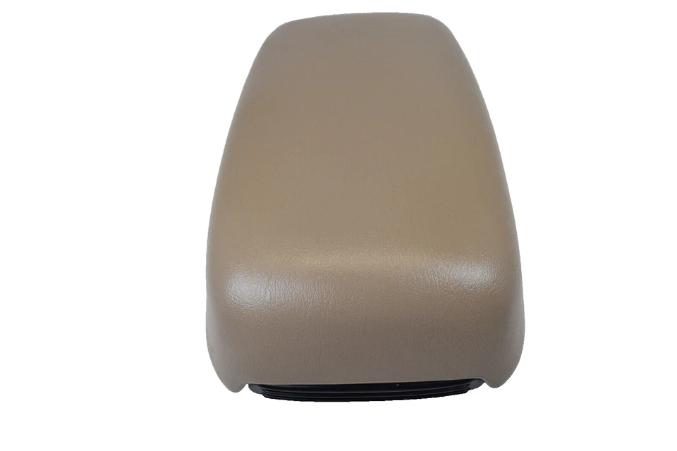 2000-2007 Ford Taurus Center Console Beige Leather Armrest Top Lid Cover OEM - Image 3 of 4