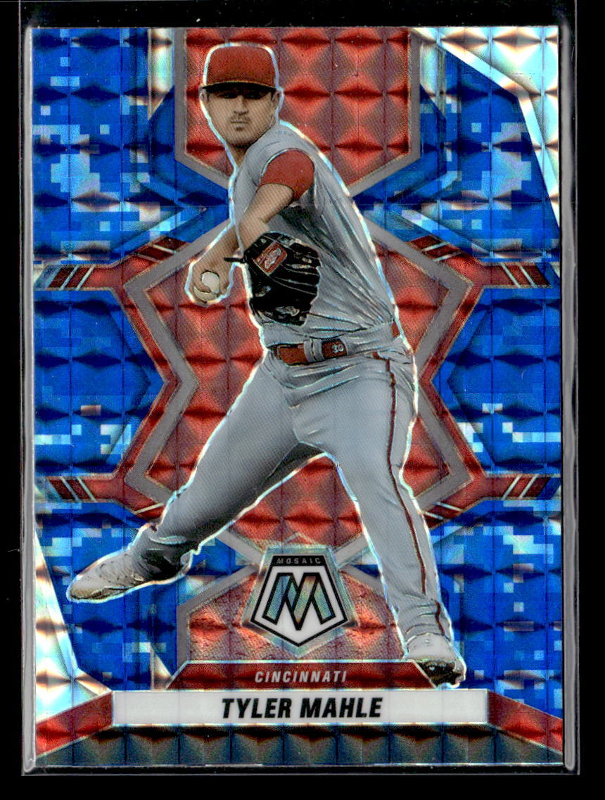 カマルページです Tyler Mahle - 2022 Panini Mosaic Blue Camo Mosaic #149 Cincinnati