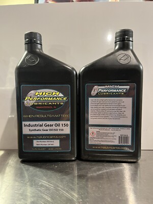 2-pack!  Industrial Synthetic Gear Oil ISO 150 - quarts