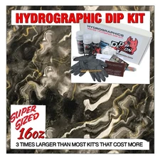 Hydrographic dip kit Black Gold Oil Slick hydro dip dipping 16oz