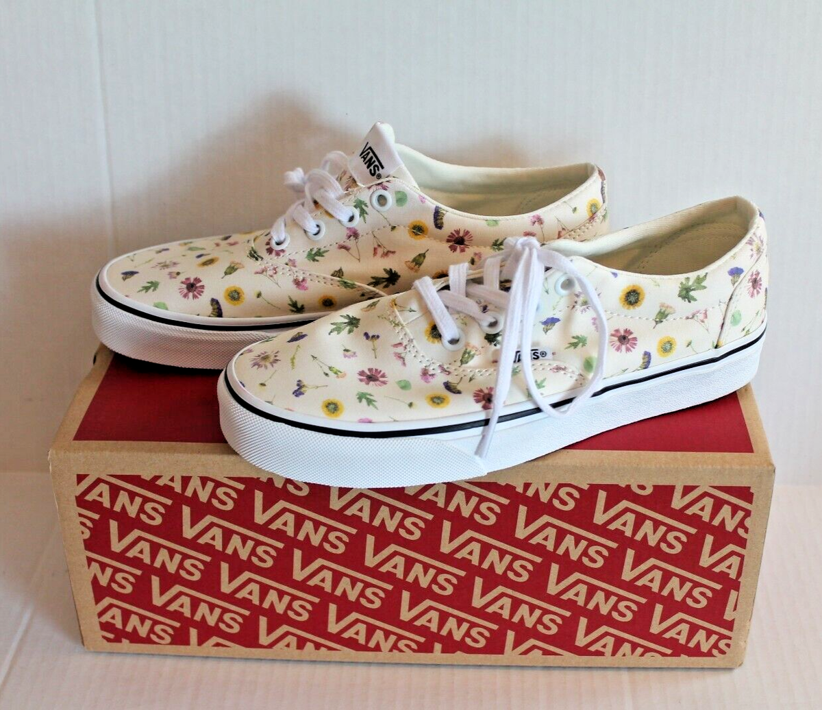 Vans Doheny Pressed Flower Floral Shoes Sneakers Women's Size