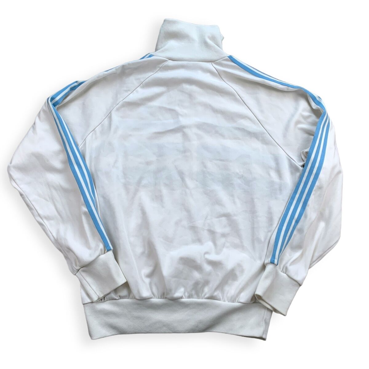 adidas vintage Jacke Gr. 7 L 80er Trainingsjacke weiß Track adidas vintage Jacke Gr. 7 L 80er Trainingsjacke weiß Track