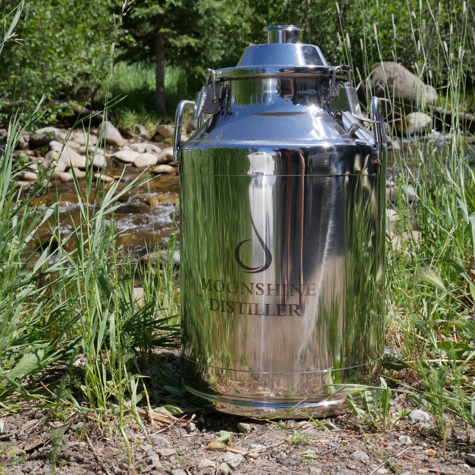 8 Gallon Distilling Boiler/Kettle/Pot - Stainless Moonshine Milk Can