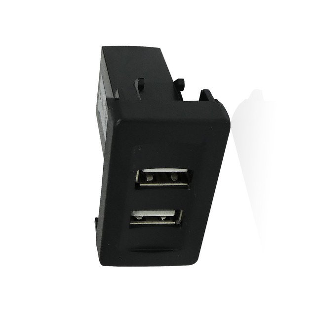 12v In Dash Dual Usb Port Charger Power Outlet For Volkswagen Vw