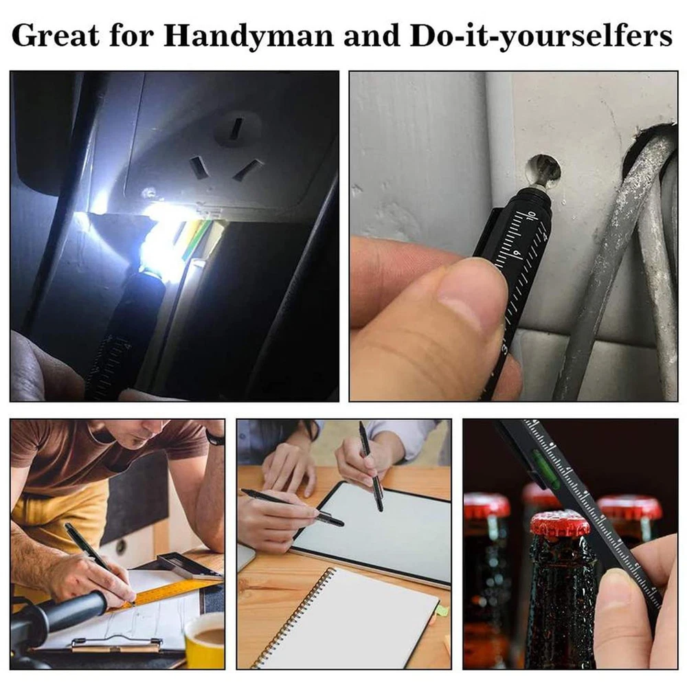 9-in-1 Multi Tool Pen - Perfect Stocking Stuffer & Father's Day Gift