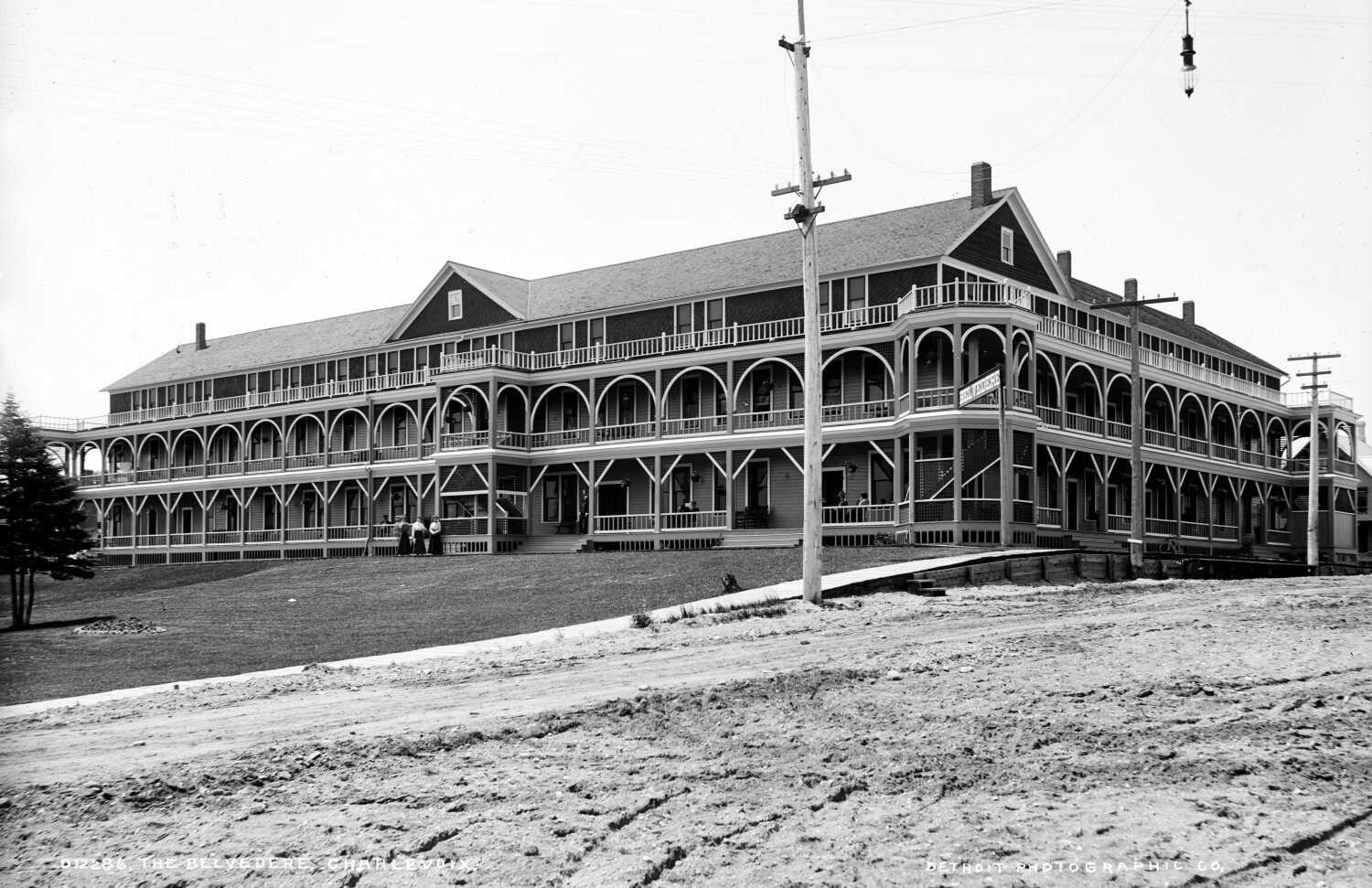 1890-1901 The Belvedere, Charlevoix, MI Vintage Photograph 11