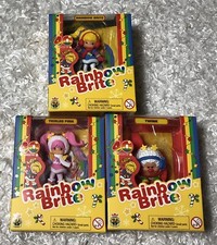 New Set of 3 Rainbow Brite 40th Anniversary Mini Figures Cheebee Christmas Lot