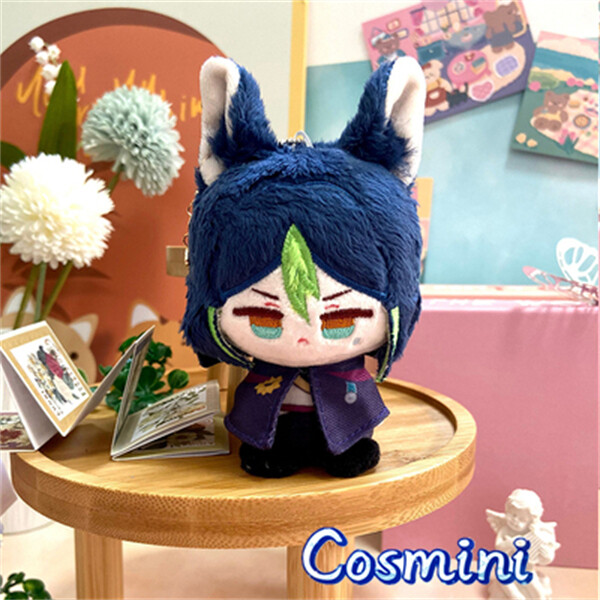 Genshin Impact Tighnari 10cm Plush Doll Keychain Stuffed Toy Anime