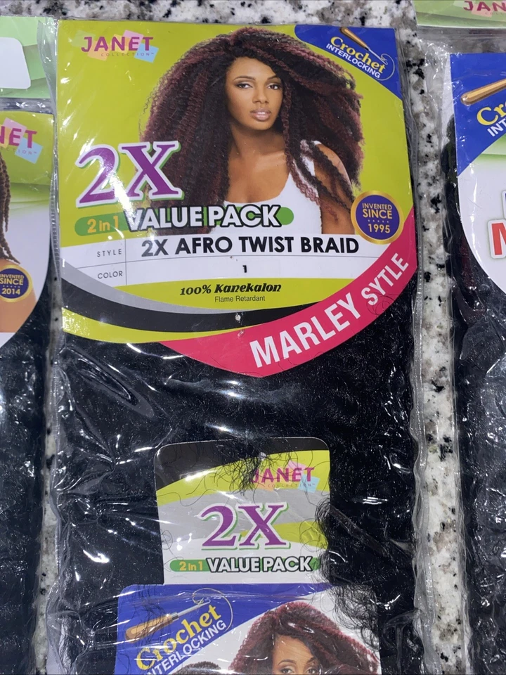 JANET COLLECTION NOIR 2X HAVANA MAMBO TWIST BRAID 18 INCH - Image 3 of 4